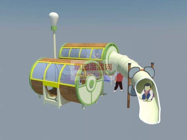 滑梯怎么做？SU模型