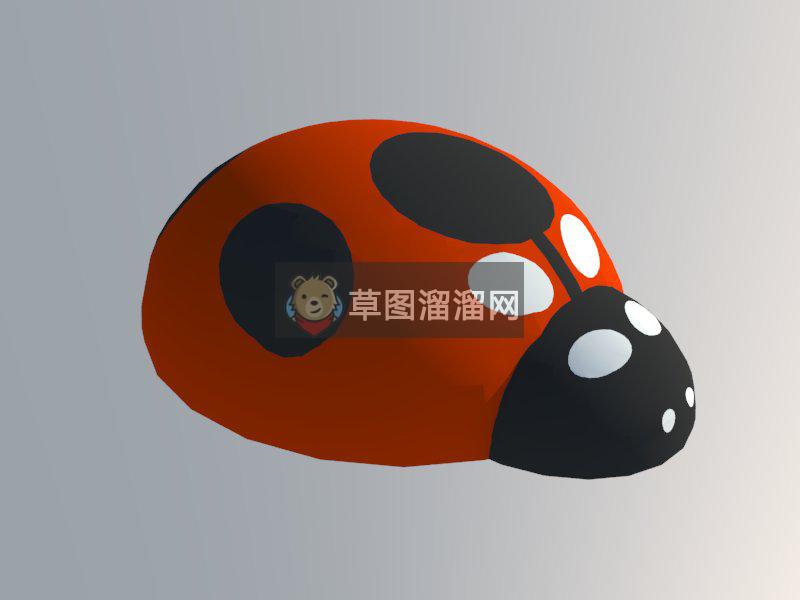 儿童七星瓢虫户外SU模型