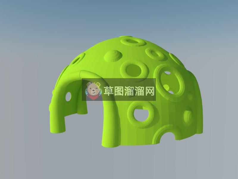 儿童游乐钻洞SU模型
