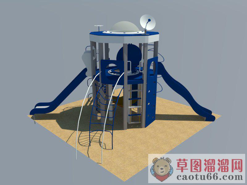 月球车游乐设施SU模型
