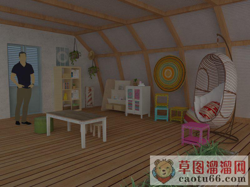 儿童房SU模型