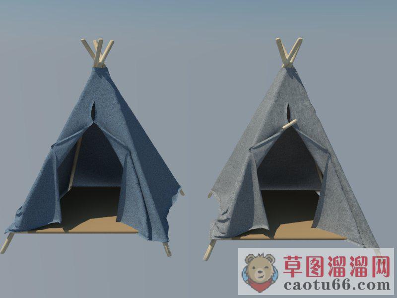 儿童帐篷装饰SU模型
