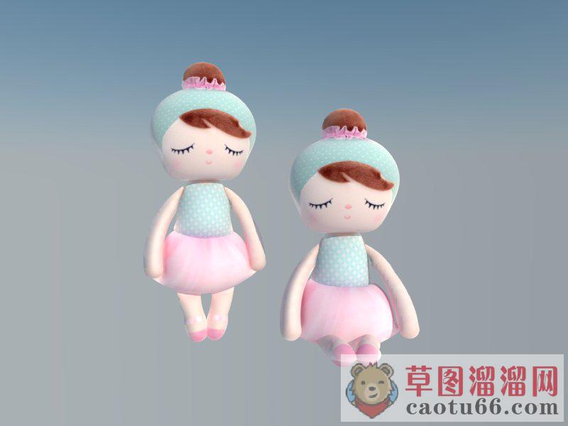 布娃娃洋娃娃女孩SU模型
