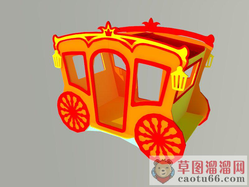 儿童道具南瓜车SU模型