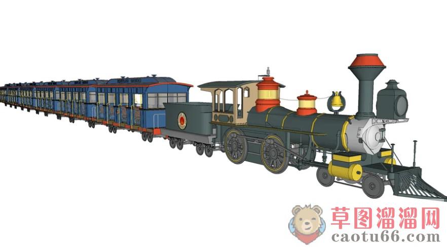 迪斯尼小火车SU模型
