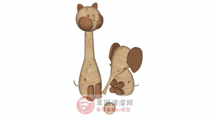 儿童玩具摆件SU模型