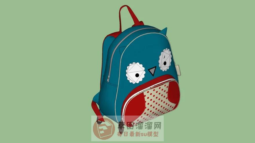 儿童书包SU模型