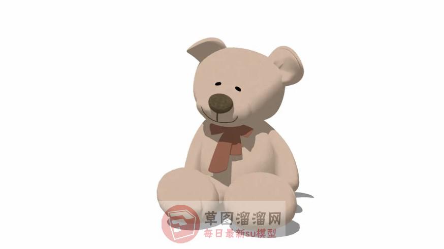布娃娃熊玩具SU模型