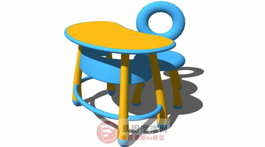 儿童桌凳SU模型