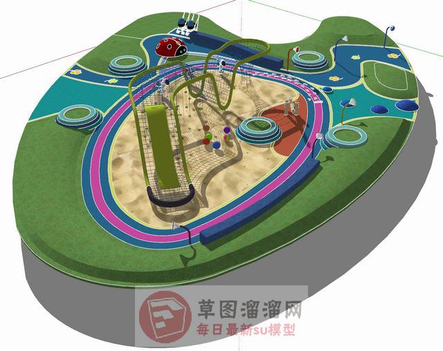 儿童游乐区SU模型