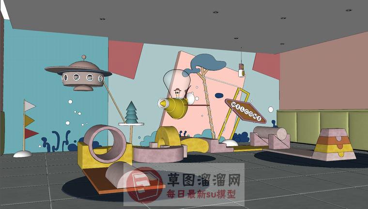 儿童娱乐玩具SU模型