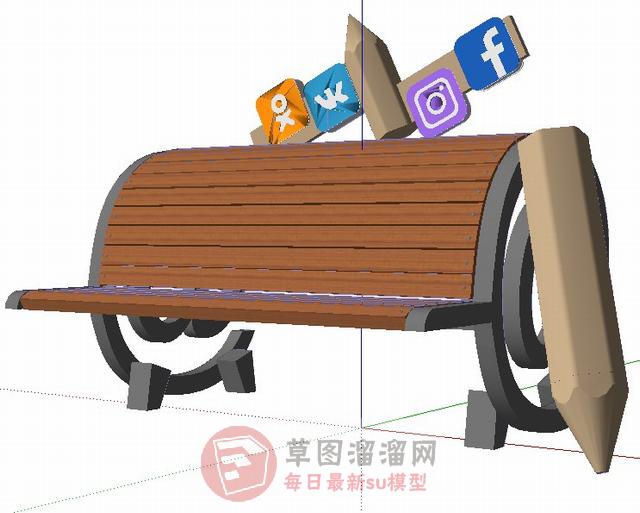 户外创意儿童SU模型
