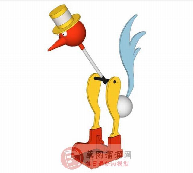 儿童玩具火鸡SU模型