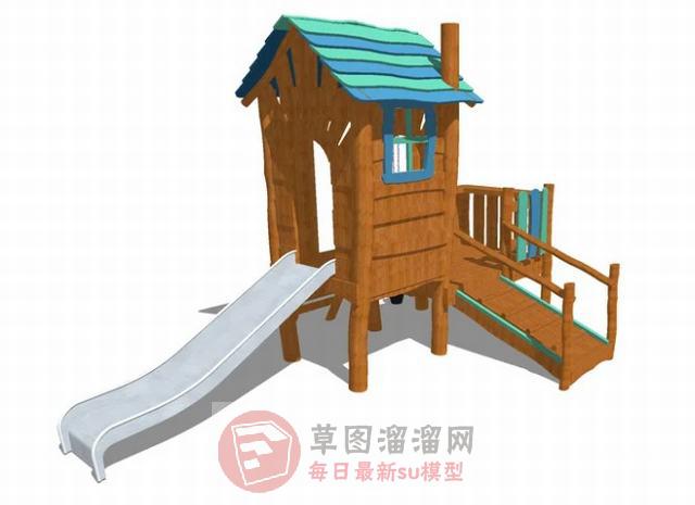 儿童滑梯游乐设施SU模型