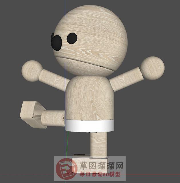 木偶玩具人偶SU模型
