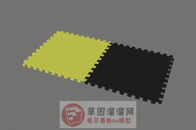 儿童泡沫垫垫子SU模型