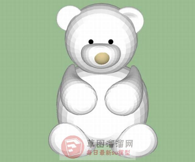 小熊布娃娃SU模型