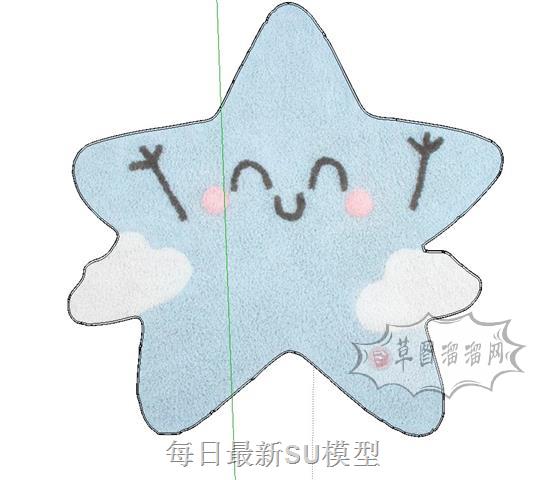 儿童五角星装饰品SU模型