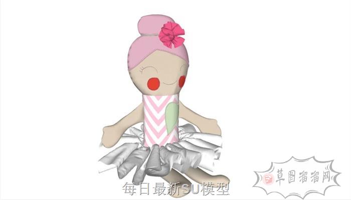 玩具布娃娃SU模型
