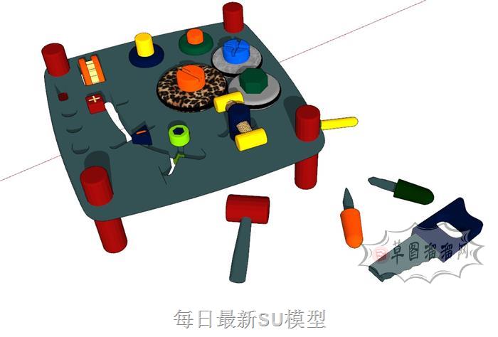 儿童玩具SU模型