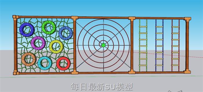 攀爬儿童游乐SU模型