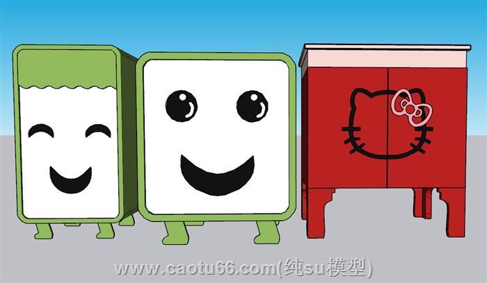 儿童柜子SU模型
