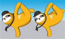 功夫熊猫单手立SU模型