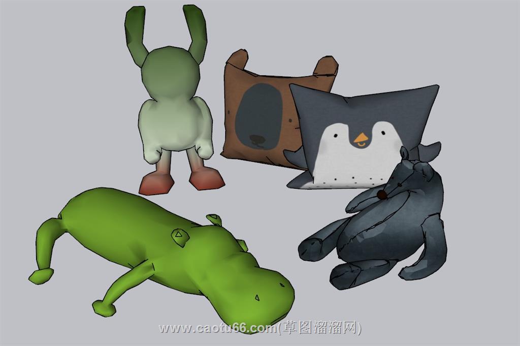 儿童玩具布娃娃SU模型