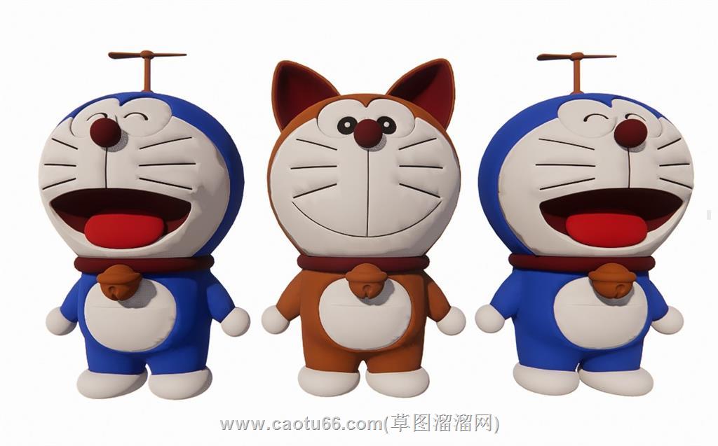 哆啦A梦机器猫玩具SU模型