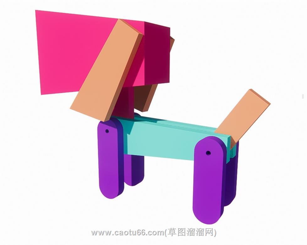 玩具积木SU模型
