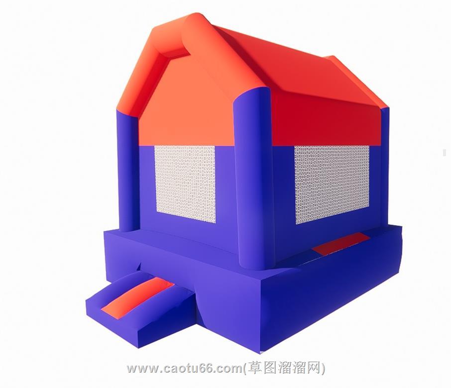 儿童充气城堡充气垫SU模型