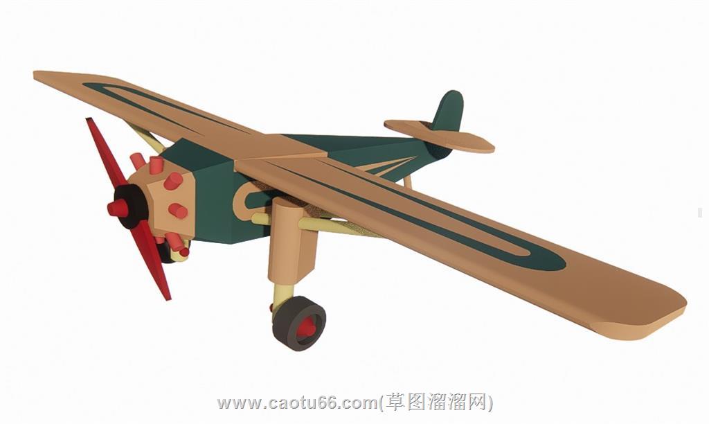 儿童玩具飞机SU模型