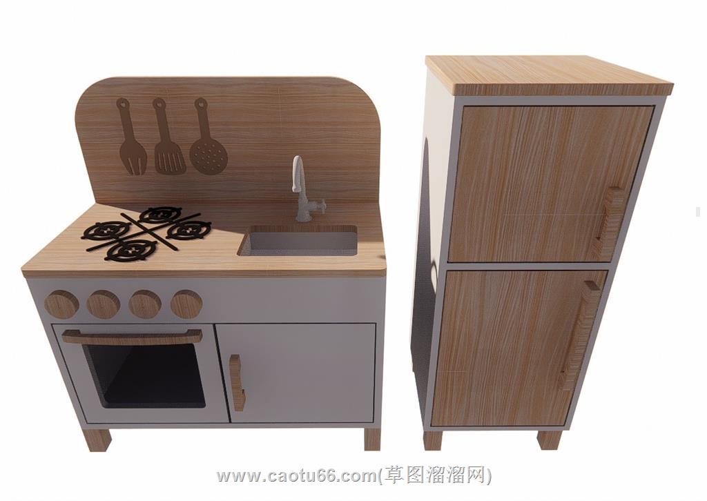 儿童橱柜SU模型