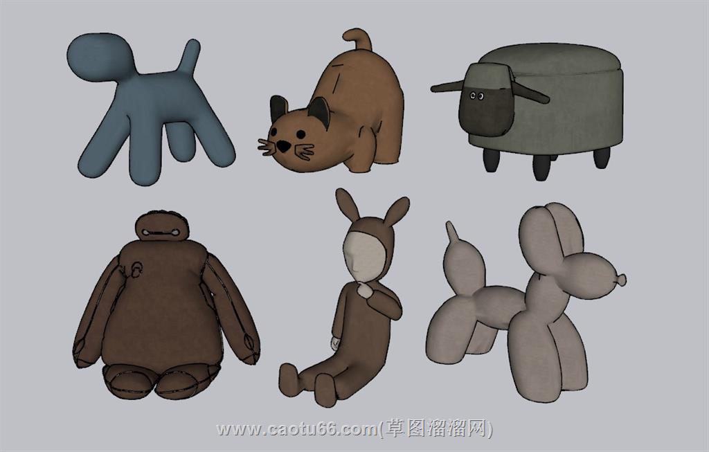儿童玩具SU模型