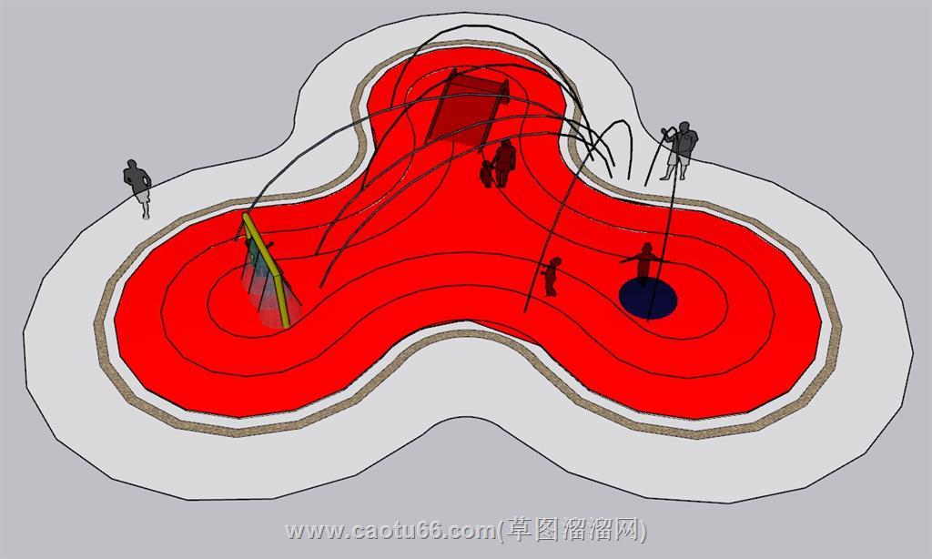 儿童游乐区SU模型
