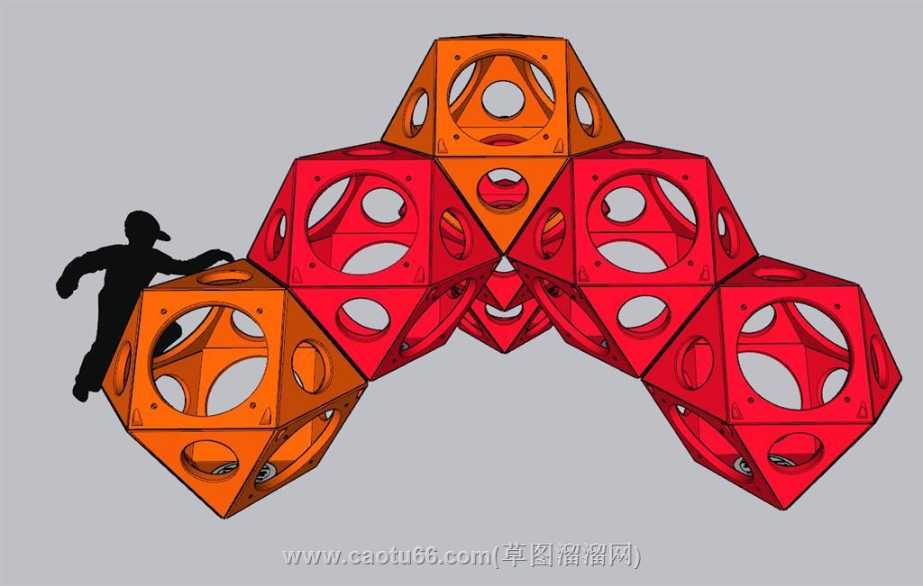 儿童游乐攀爬SU模型