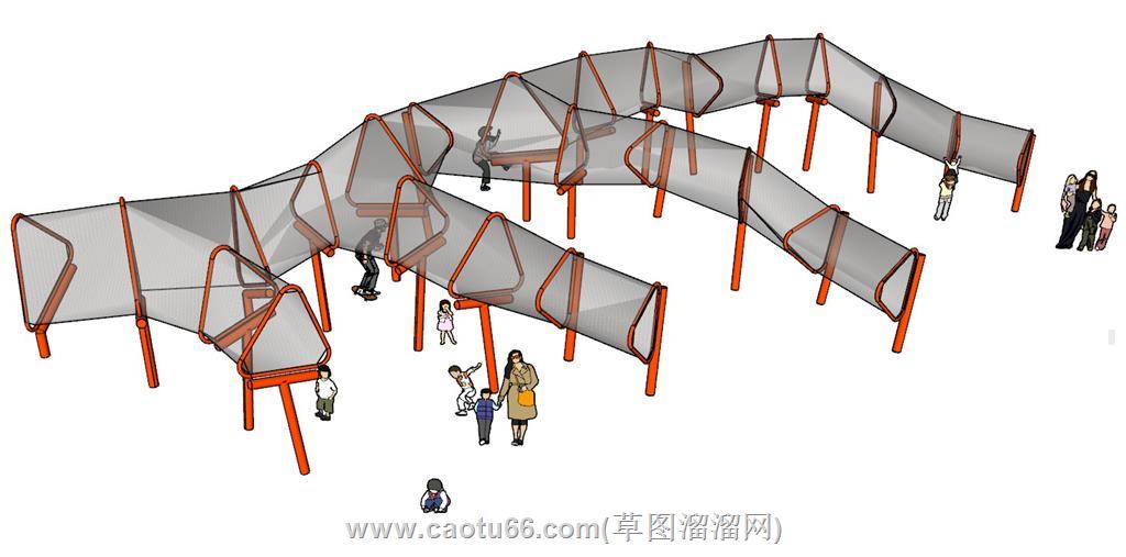 儿童游乐设施SU模型