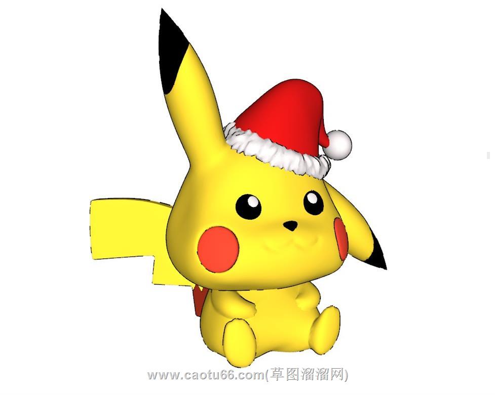 卡通皮卡丘手办SU模型