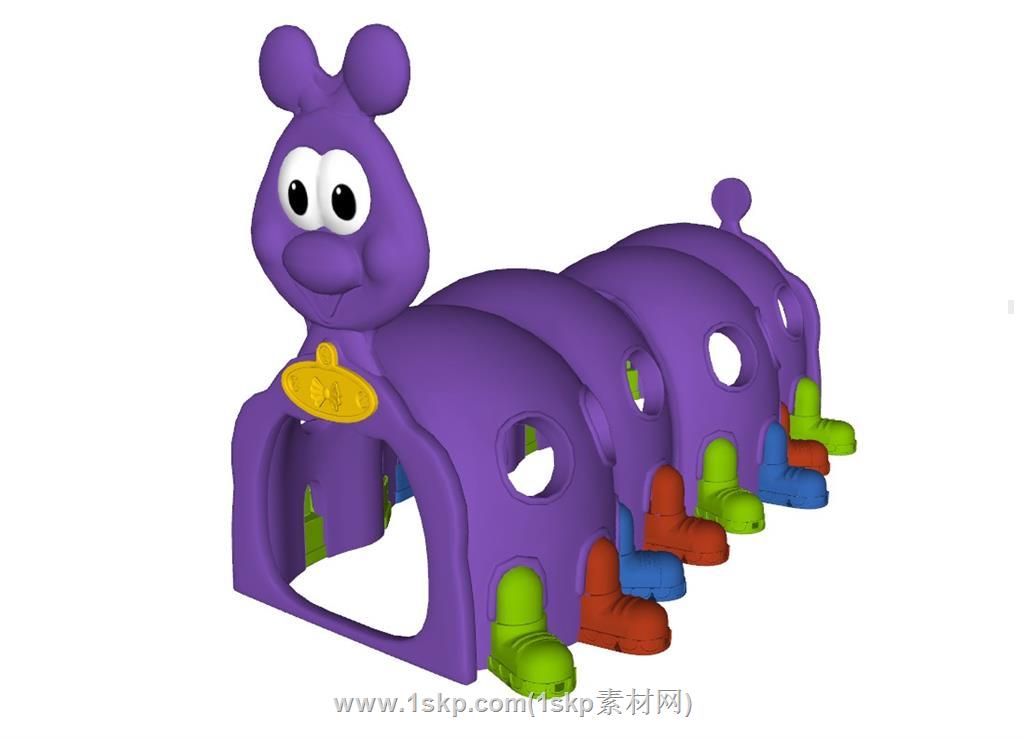 儿童游乐毛毛虫SU模型