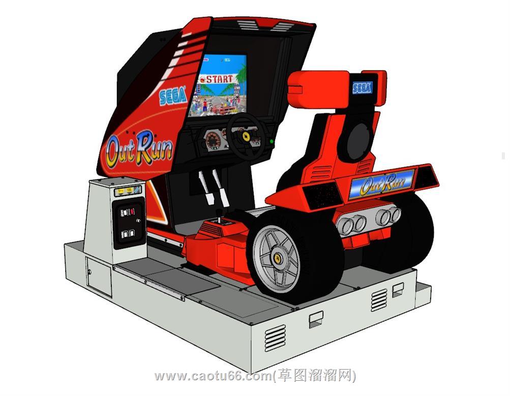 儿童电子室赛车SU模型