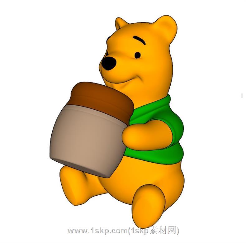 小熊维尼玩具SU模型