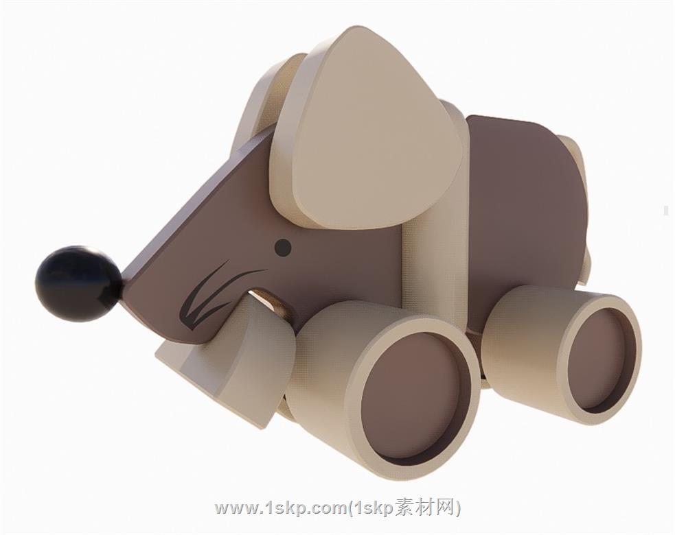 儿童玩具老鼠SU模型