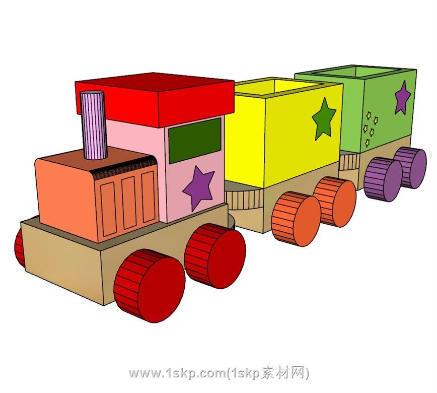 儿童玩具火车SU模型