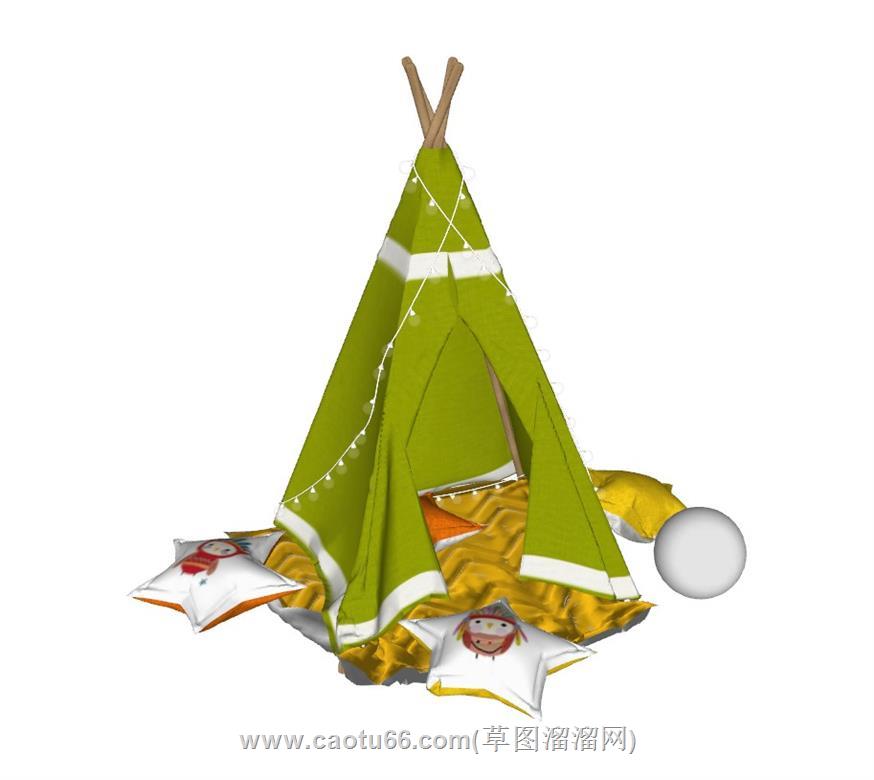 儿童帐篷SU模型