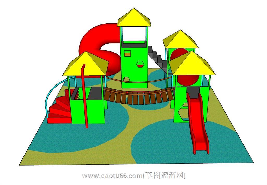 儿童游乐设施SU模型
