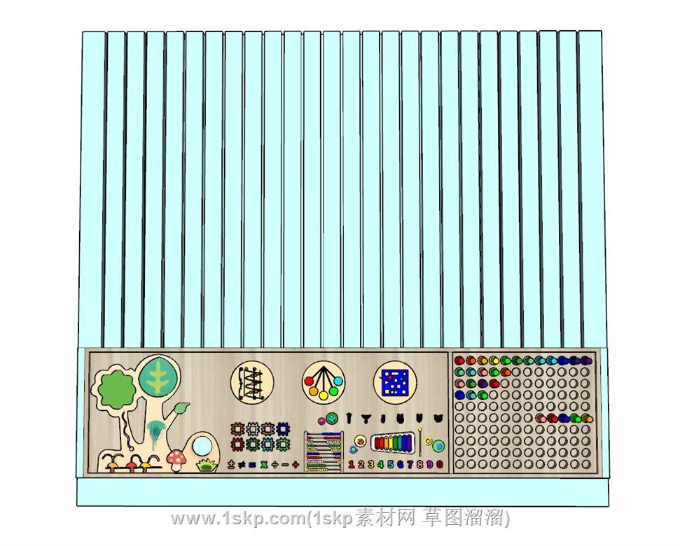 儿童玩具墙SU模型