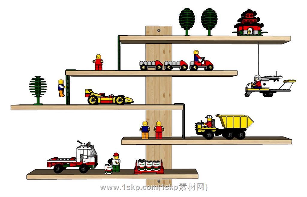 乐高玩具积木SU模型