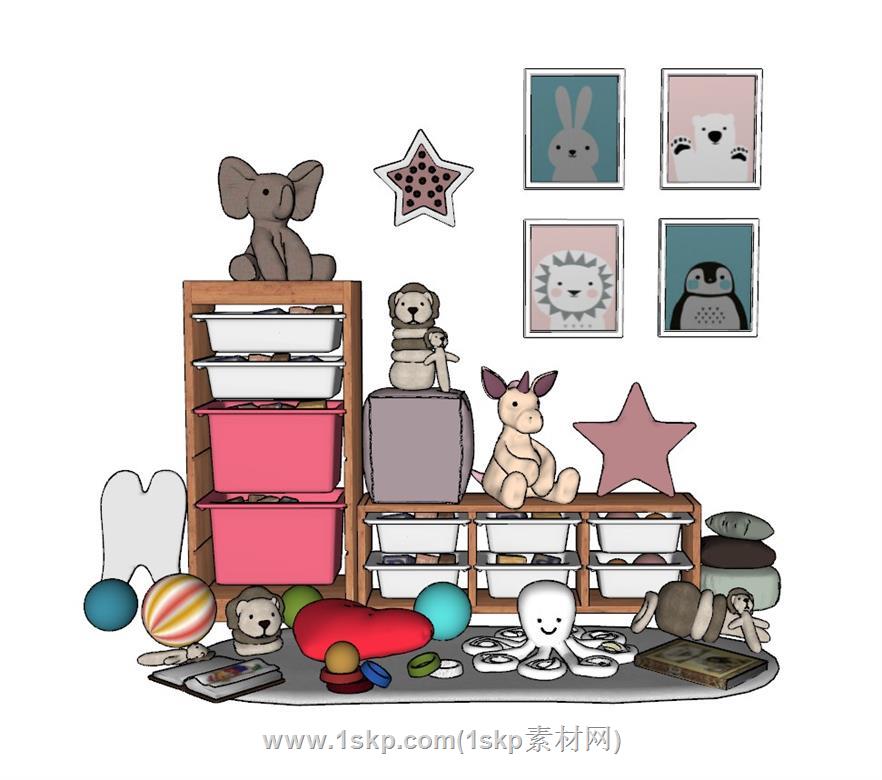 儿童玩具SU模型
