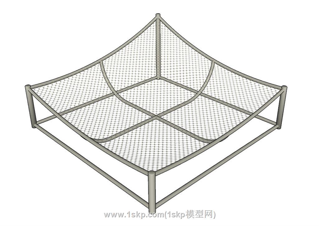 蹦蹦床SU模型