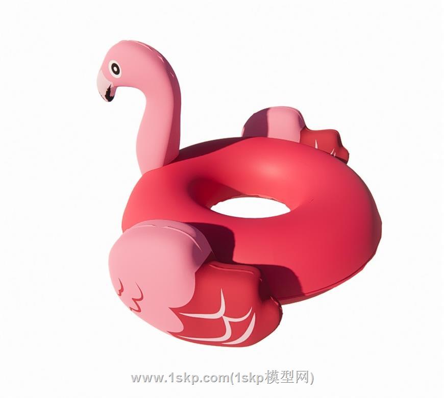 火烈鸟游泳圈SU模型
